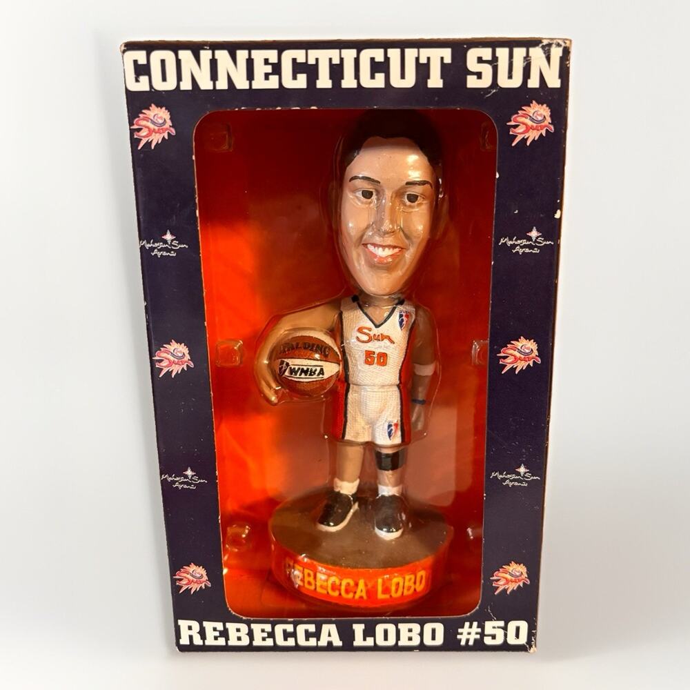 Rebecca Lobo #50 Connecticut Sun Bobblehead 2004 WNBA Bobble Dreams Arena Boxed